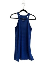 PEACH Brand Womens Dress Athletic Wear Blue Striped Sleeveless Sz M - £9.04 GBP