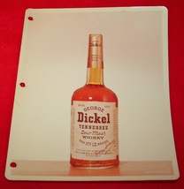 Vintage 1964 GEORGE DICKEL Saleman/Promo Bottle Photo Tennessee Sour Mash Whisky - £39.77 GBP