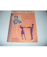 Vintage Sheet Music - That Certain Party -1948 - Benny Strong Photo Cover - $6.06 CAD