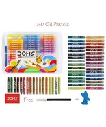 50 Oil Pastel 50 Shades in Plastic Pack DOMS Brand School Student Craft ... - £23.55 GBP