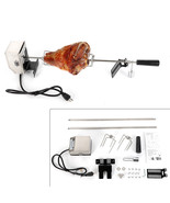 52.5&quot; Electric Rotisserie Bbq Grill Roaster Spit Rod Camping Chicken Mot... - £72.90 GBP