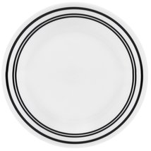 Corelle Livingware 6-3/4-Inch Bread and Butter Plate, Classic Caf Black - £11.55 GBP