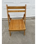 wooden folding chair made in romania - $90.04 CAD