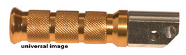 Emgo Anodized Aluminum Rear Foot Pegs Round Gold 50-11270 - $22.95