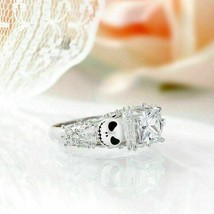 3Ct Lab-Created Diamond Jack Sterlington Engagement Ring 14k White Gold Plated - £115.58 GBP