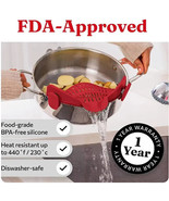 1Pcs Silicone Drain Device Adjustable Clip-On Strainer Drainer For Noodl... - $20.30 CAD