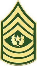 ARMY E-9 COMMAND SERGEANT MAJOR MILITARY RANK LAPEL PIN - $24.99