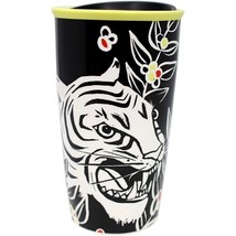Rare New Starbucks White Tiger Tumbler Ceramic Mug Travel 12oz - $68.31