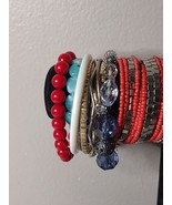 Lot Of Over 60 Bracelets And Bangles Dolphin, Elephant, Beaded, Cuff, Ch... - £28.04 GBP