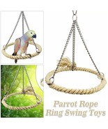 Rope Ring Swing Toys Budgie Cockatiel Hanging Cage Hammock Perch Bird Toy - $300.87 MXN