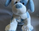 TyLux Pluffies Baby Blue White Dog Stuffed Animal Plush 2007 Lovey Puppy... - $22.72