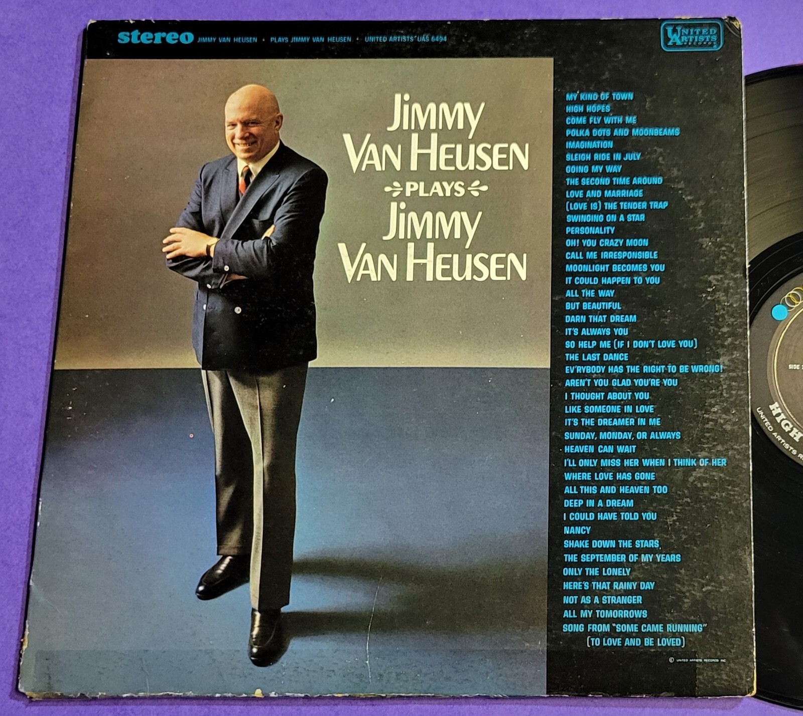 James Van Heusen plays James Van Heusen - United Artists - 12" Record Item image 4