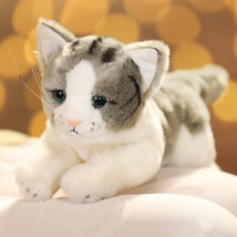 Cats Leopardus Pardalis Plush Toys Cute Simulation Dolls Stuffed Soft Real Like  - £19.26 GBP