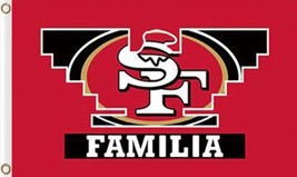 San Francisco 49ers Familia Flag 90cmx150cm/3x5FT - $18.00