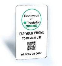 Tap and Share Contactless Sharing Smart NFC &#39;Review us on Trustpilot&#39; Re... - $17.99