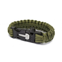 Paracord Bracelet Survival Gear, Fire Starter Kit, Emergency Knife, and Whistle - £3.45 GBP+