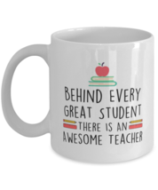 Teacher Appreciation Mug - Behind Every Great Student - Funny Teacher Coffee  - £12.73 GBP