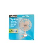 Holmes Personal Fan Clip Fan White 6”  AC Powered 2 Speeds Tilt Adjust - £11.81 GBP