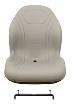 John Deere Gray Seat w/bracket Fits 425 445 455 4100 4115 Replaces AM879503 - £129.83 GBP