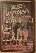 Alice in Chains with Son of Man metal hanging wall sign - £19.00 GBP