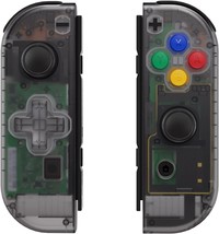 Nintendo Switch Joy-Con Diy Replacement Shell Case By Extremerate, Clear Black - £31.45 GBP