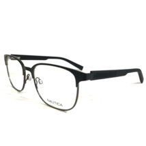 Nautica Eyeglasses Frames N7293 005 Matte Black Grey Square Full Rim 52-17-140 - £55.57 GBP