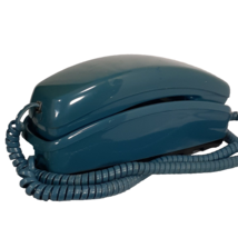 Vintage GTE Landline Telephone Blue with Wall Mount Desk Phone Push Butt... - £18.64 GBP