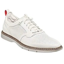 25518-100 Stacy Adams Synchro Plain Toe Elastic Lace Up Sneaker Shoes White image 12