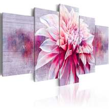 Tiptophomedecor Stretched Canvas Floral Art - Violet Dahlia - Stretched &amp; Framed - £71.31 GBP+