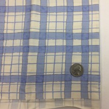 1/2 Yd Blue White Gingham Plaid Chintz Quilting Fabric - £7.11 GBP