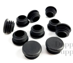 Lot of 10 1&quot; Round Tube Plug Caps Fits .844&quot; .944&quot; ID End Covers Furnitu... - $9.89