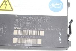 07-13 MERCEDES-BENZ W221 S600 FRONT DRIVER PASSENGER SEAT CONTROL MODULE E4151 image 11