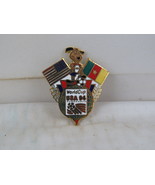 1994 Soccer World Cup Pin - Team Cameroon Dual Flag by Peter David - Met... - $272.96 MXN