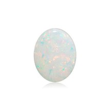 0.75-1.23 Cts of 9x7 mm AA Oval Cabachon Australian White Opal ( 1 pc ) Loose Ge - £40.14 GBP