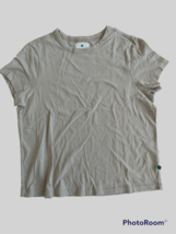 JASON SCOTT  NWOT Shrunken Tee Brushed Pima Cotton Sand color  Women size S - £35.61 GBP