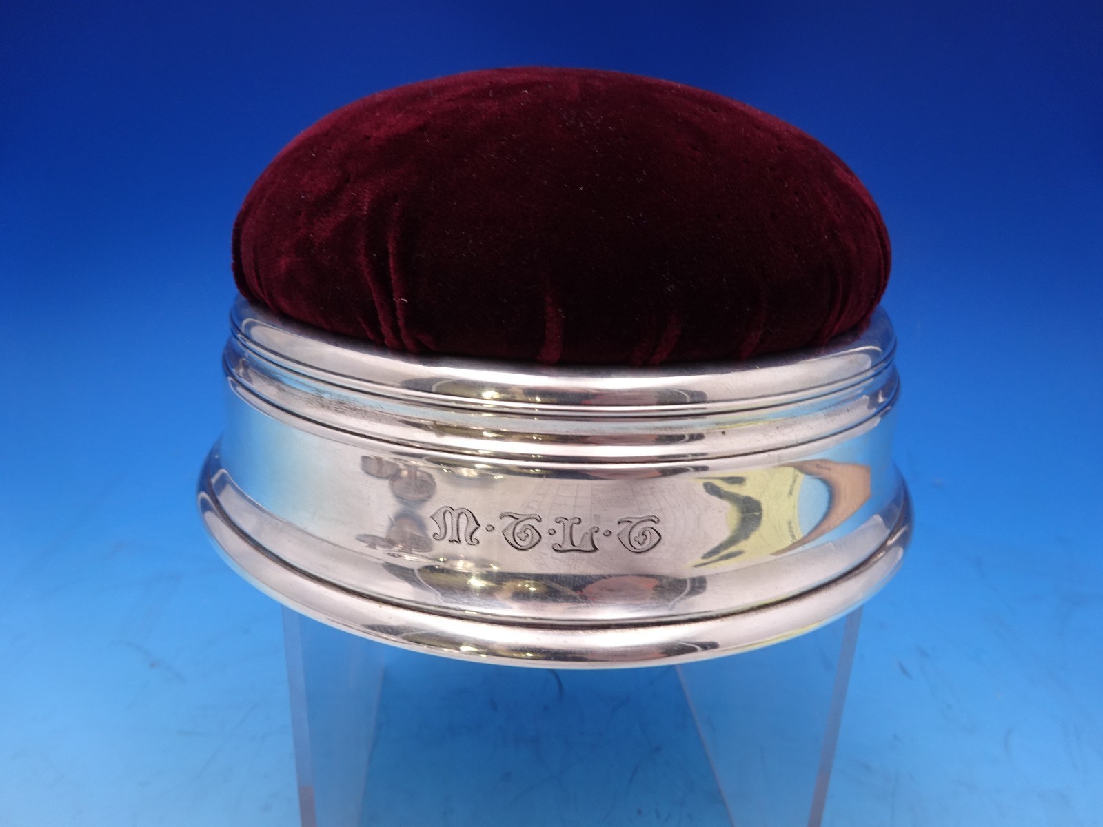 Tiffany and Co Sterling Silver Pin Cushion / Jewelry Box #17330/6147 (#8586) Item image 2