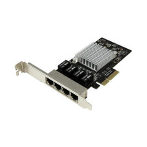 Startech ST4000SPEXI 4 PORT PCIE NETWORK CARD LAN GIGABIT ETHERNET NIC A... - $317.87