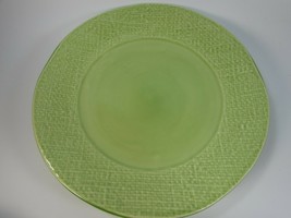 Ballard Designs Dinner Plate Pale Green Woven Weave 28871 - $29.69