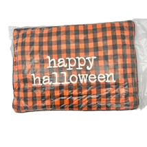 Primitives by Kathy Throw Pillow 20 x 14 inch Orange Black Happy Halloween NIP - £19.29 GBP