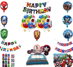 AVENGERS  BIRTHDAY party supplies Bgs, Balloons, Banners, Candles, Stickers, - £5.42 GBP+