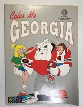 1995 COLOR ME GEORGIA Official UGA coloring book w/ Hairy Dawg, GA Bulldog kids - £14.80 GBP