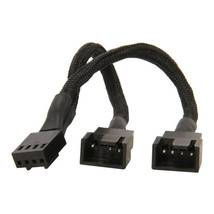 SilverStone All Black Sleeved One-to-two PWM Fan Splitter Cable - $46.00