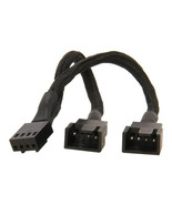 SilverStone All Black Sleeved One-to-two PWM Fan Splitter Cable - $62.64 CAD