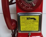 Automatic Electric Three Slot Red Pay Telephone 1950&#39;s Operational Fully... - £934.70 GBP