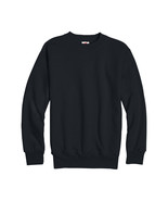 Hanes Boys Fleece Crew Neck Sweatshirt Black - Size Small  - £7.98 GBP