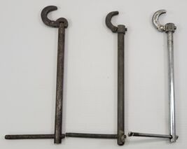 *K) Vintage Mixed Lot of 3 Basin Sink 11" Pipe Wrench - $12.86