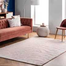 Pink LOOP-CUT Hand Tufted Rug,Modern Rugs,Kids Rug,Custom Rugs,Multi Color Rugs. - £463.20 GBP