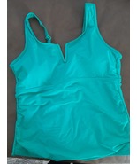 Talisea Turquoise tankini top features a V-wired scoop neckline, which i... - $20.00