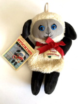 1983 Vintage Hallmark Stuffables Lamb Baby&#39;s First Stocking Blue Eyes Plush 14&quot; - £17.18 GBP