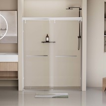 56-60&quot;x76&quot; Semi-Frameless Shower Door - Chrome - $1,579.99